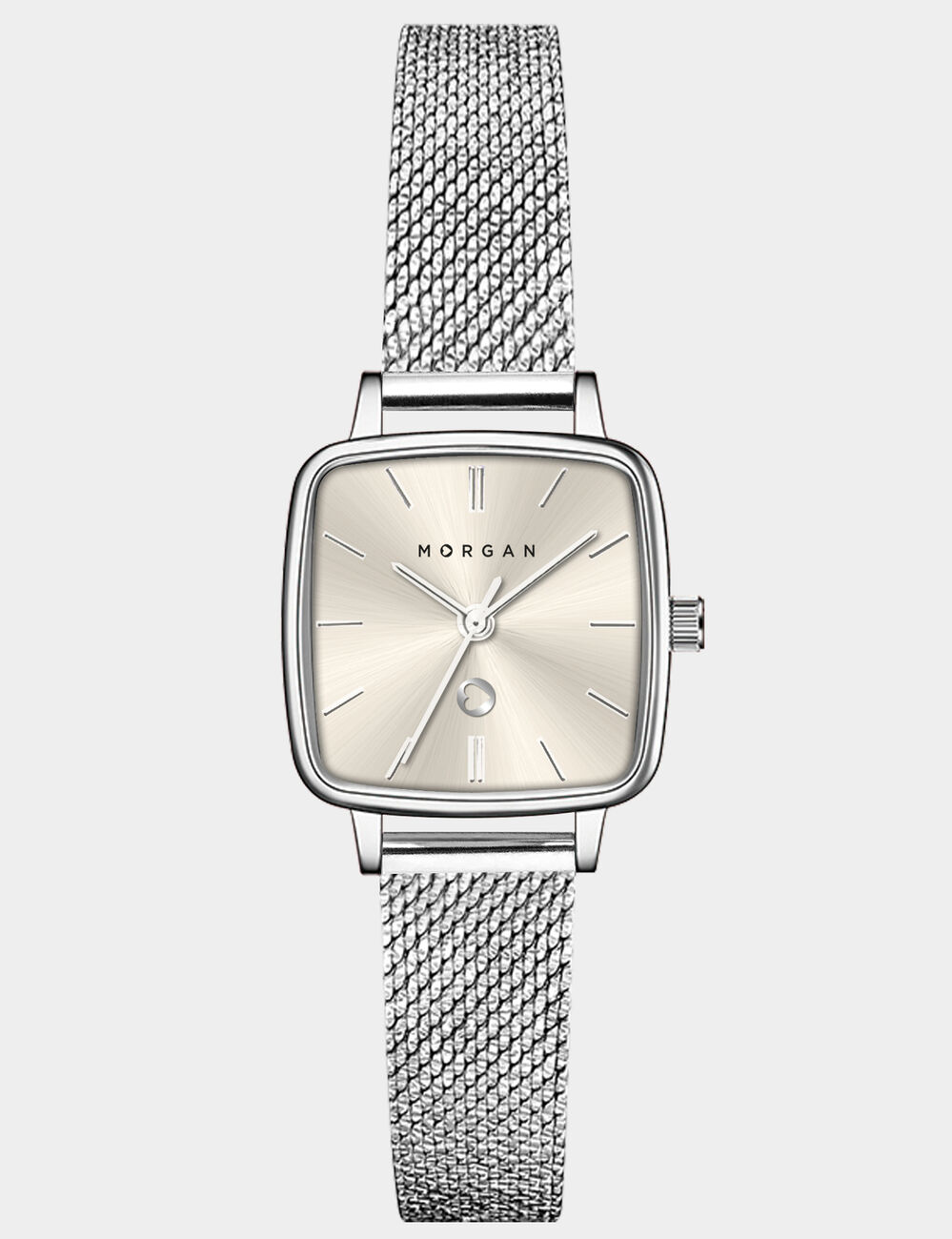 Montre classique couleur argent femme