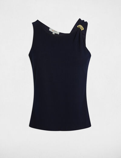 Débardeur sans manches bleu marine femme