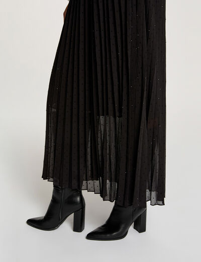 lange rok met strass zwart vrouw Lange rok met strass zwart vrouw