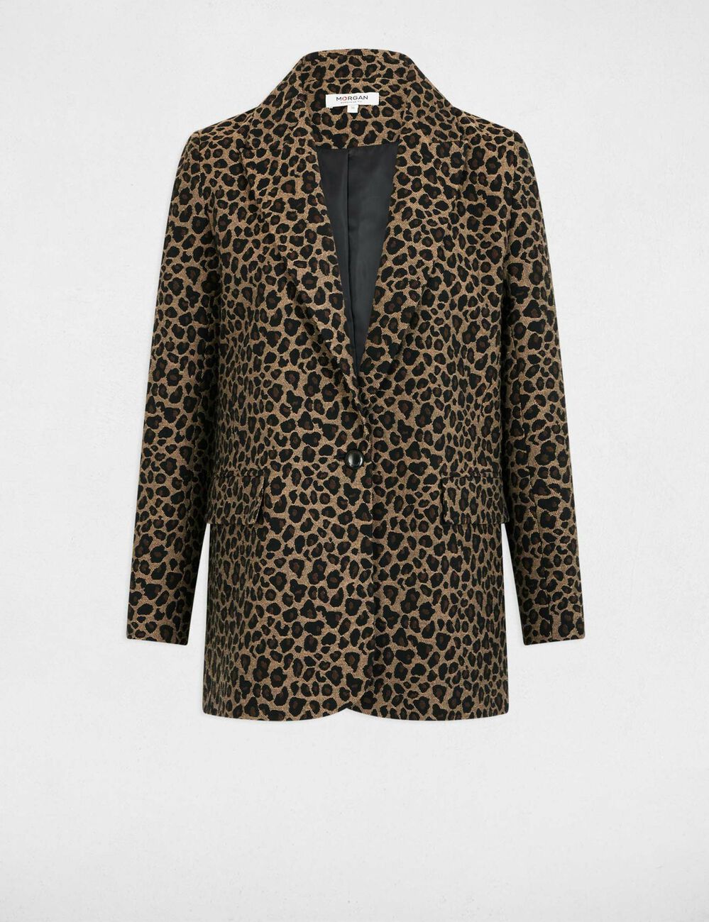 Veste imprimé léopard multicolore femme