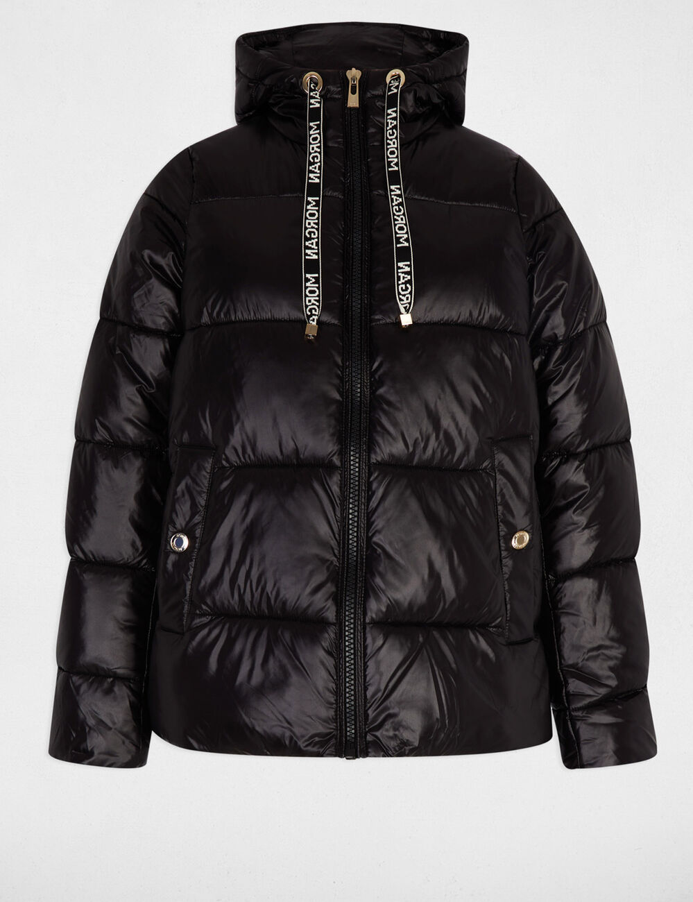 doudoune courte brillante noir femme Doudoune courte brillante noir femme