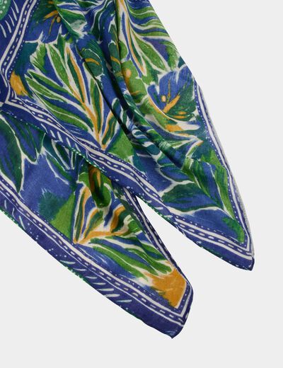 Bedrukte sjaal meerkleurig vrouw