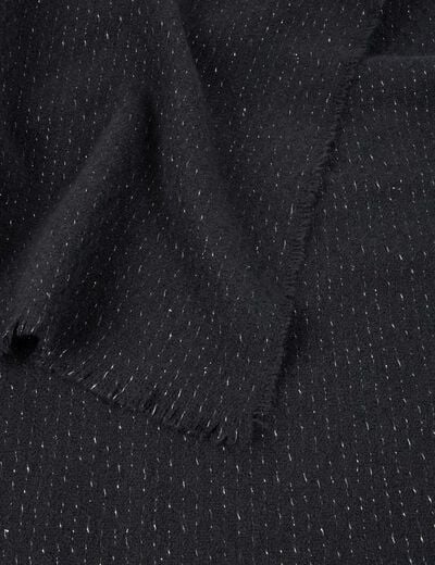 Écharpe noir femme