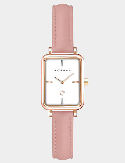 Montre classique rose femme