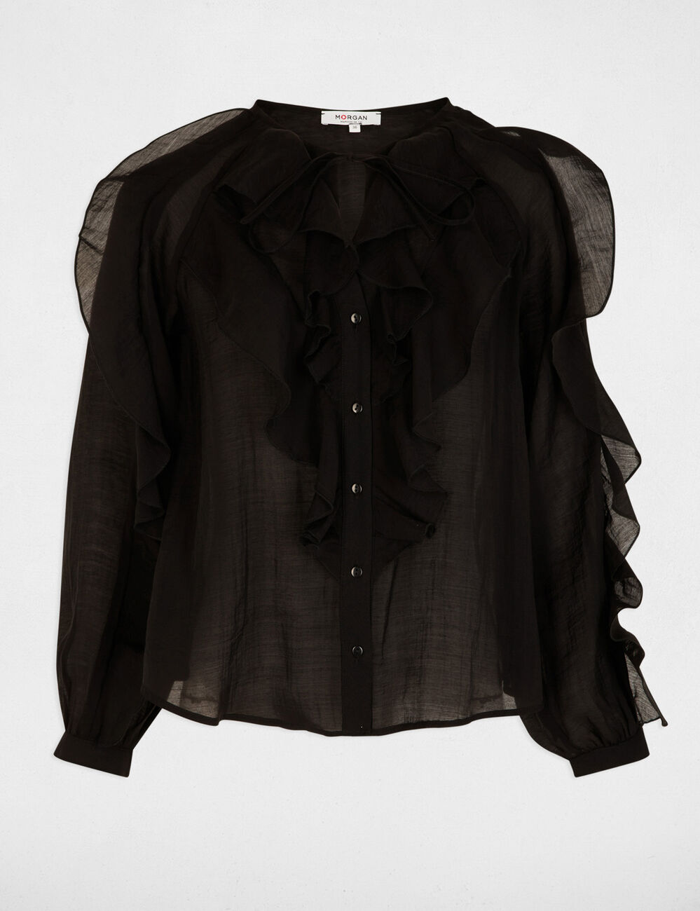 Chemise ajust&eacute;e noir femme