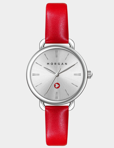 Montre couleur argent femme