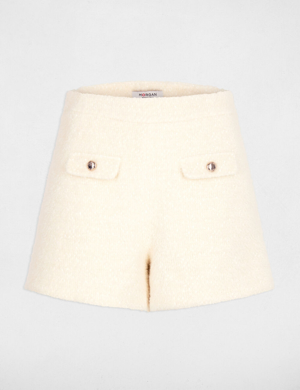short taille haute ivoire femme Short taille haute ivoire femme