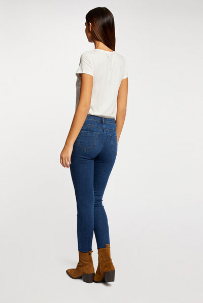 T-shirt à manches courtes ecru femme