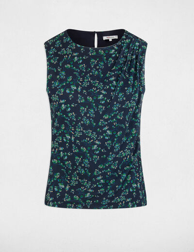 D&eacute;bardeur drap&eacute; sans manches multicolore femme