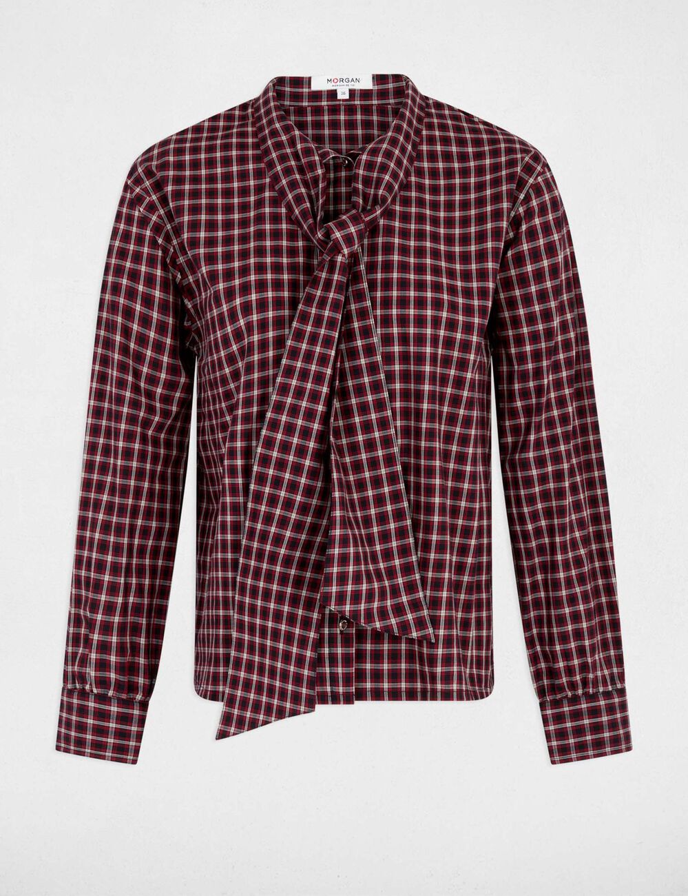 Blouse met lavalli&egrave;rekraag meerkleurig vrouw