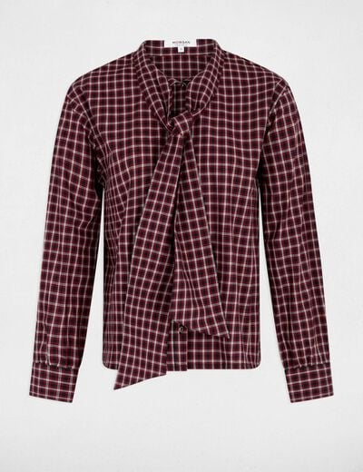 Blouse met lavalli&egrave;rekraag meerkleurig vrouw