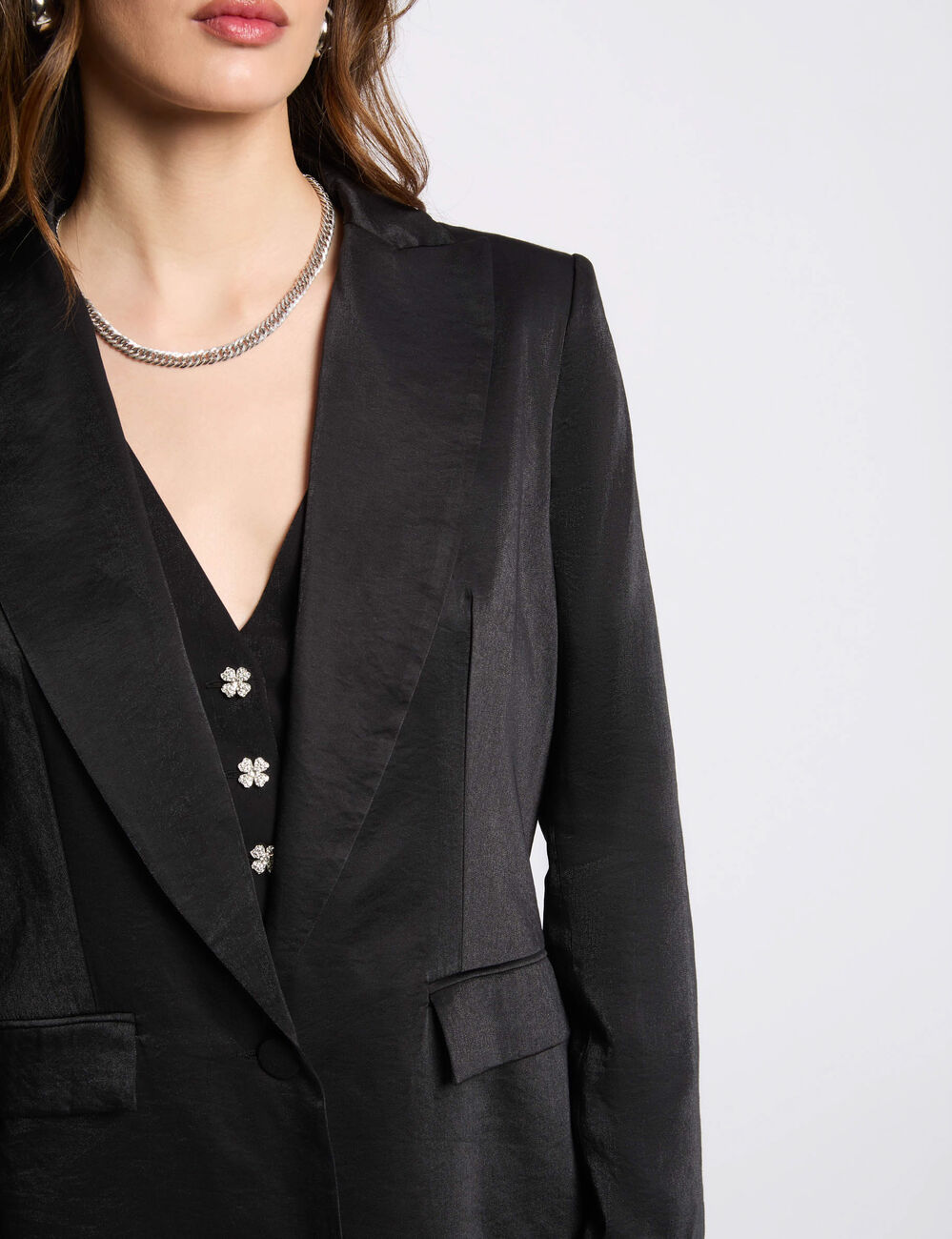 Suèdine blazer zwart vrouw