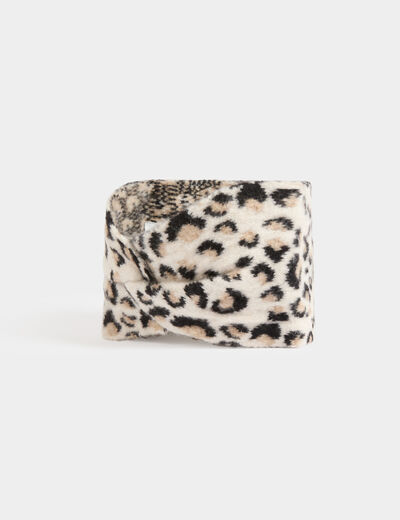 Bandeau imprimé léopard multicolore femme