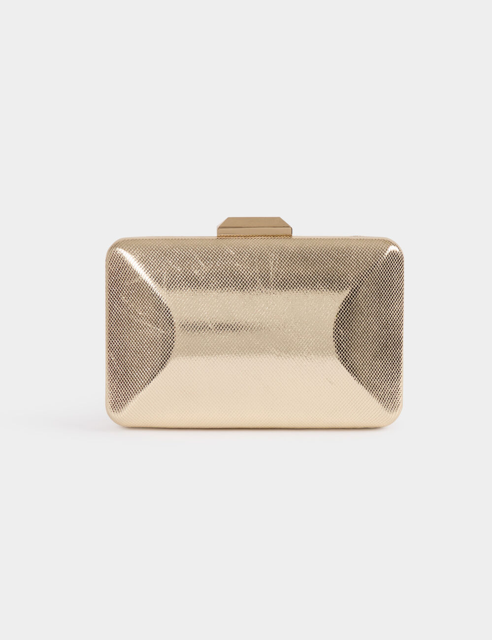 Metallic clutch goudgeel vrouw