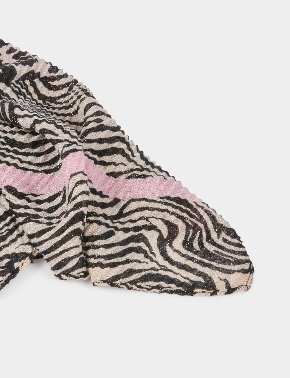 Geplooide metallic sjaal meerkleurig vrouw