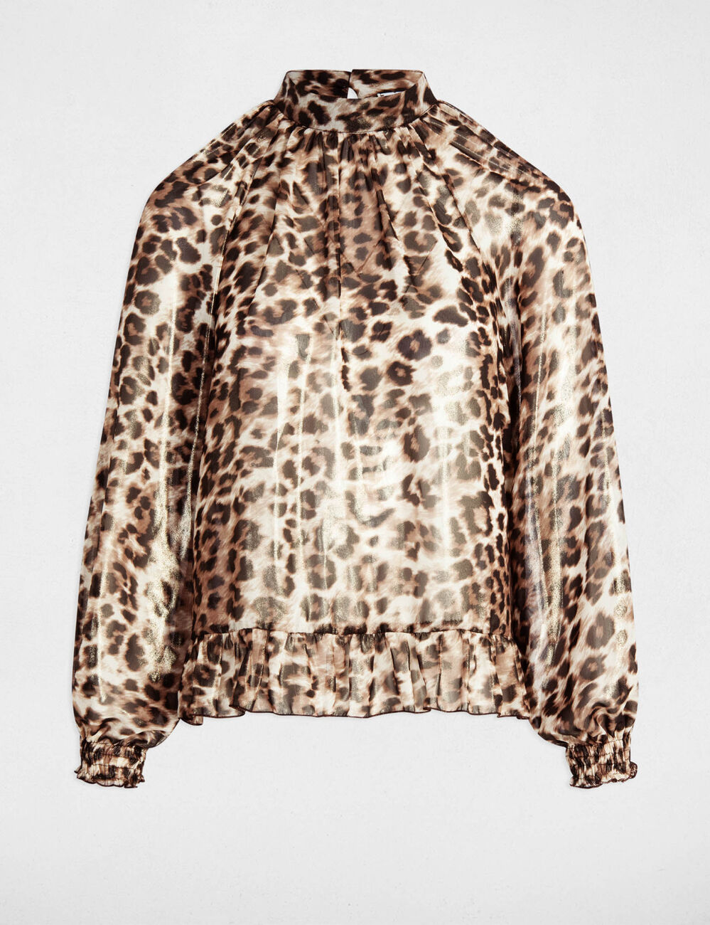 Blouse met 3/4 mouwen met print meerkleurig vrouw