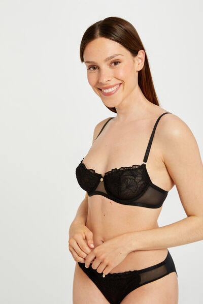 Soutien-gorge armatures noir femme