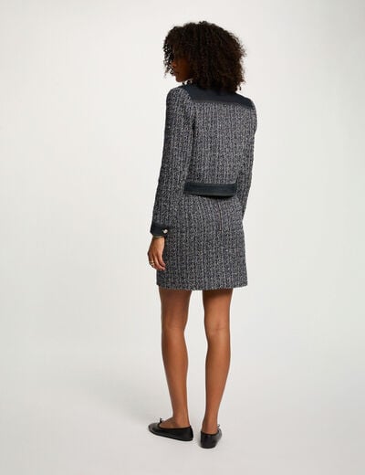 Jupe courte ajustée multicolore femme
