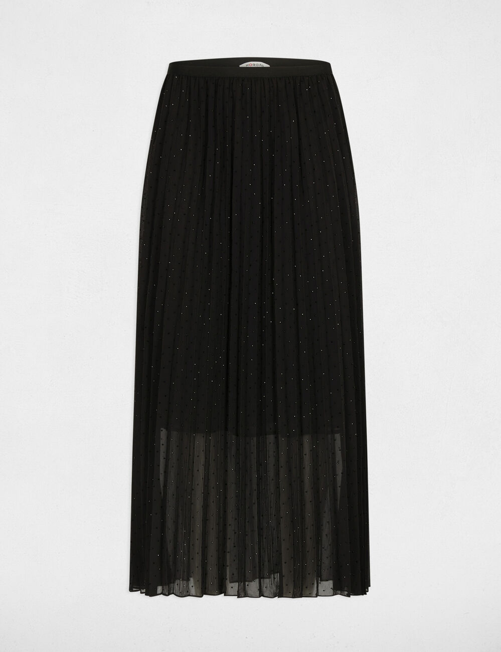 Lange rok met strass zwart vrouw