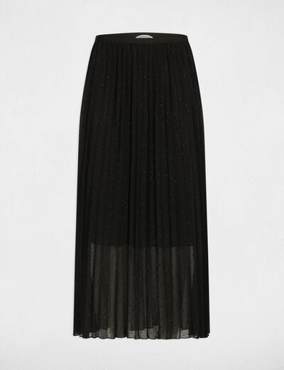 Lange rok met strass zwart vrouw