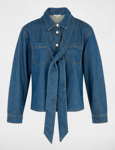 Chemise jean lavalli&egrave;re denim stone femme