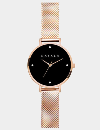 Montre classique rose femme