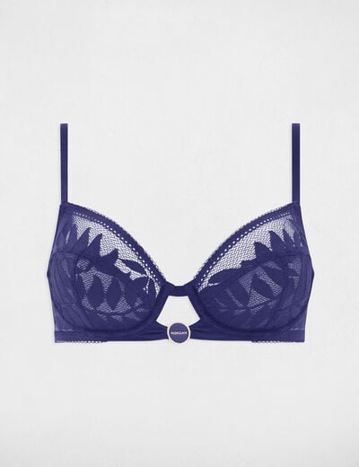 Beugelbeha marineblauw vrouw