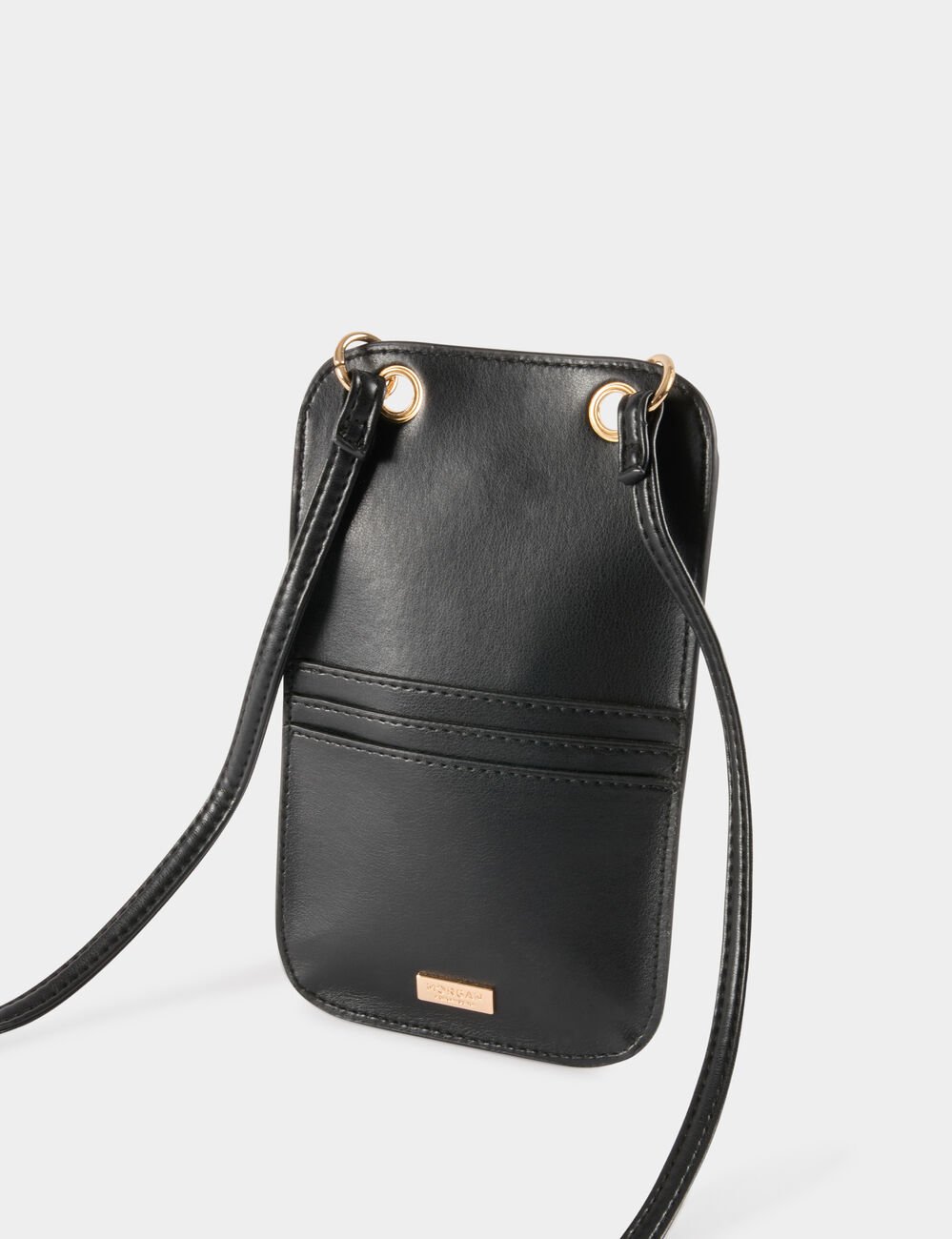 Hartvormige gesp clutch zwart vrouw