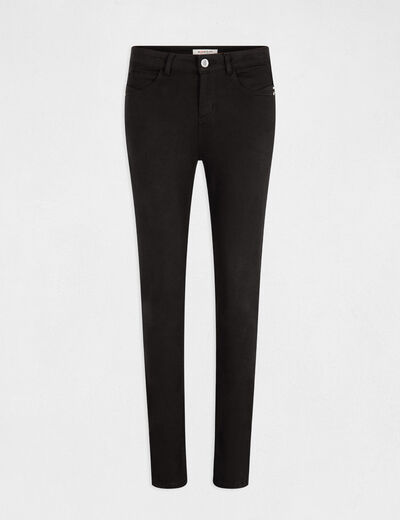 Pantalon slim taille standard noir femme