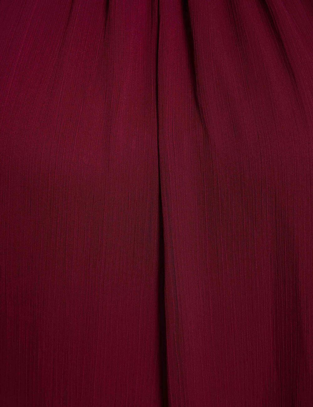 Robe courte fluide prune femme