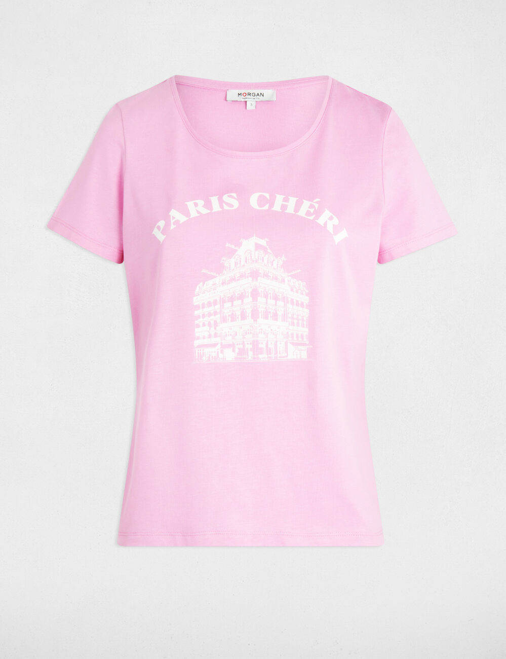 T-shirt met opschrift roze vrouw