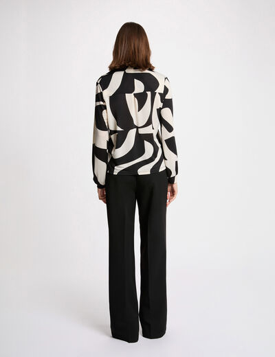 t shirt col a revers blanc femme T-shirt col à revers blanc femme