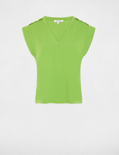 t shirt manches courtes vert anis femme T-shirt manches courtes vert anis femme