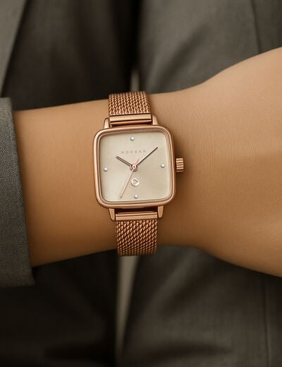 Klassiek horloge roze vrouw