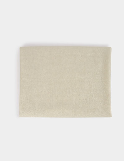 Foulard fils métallisés jaune or femme
