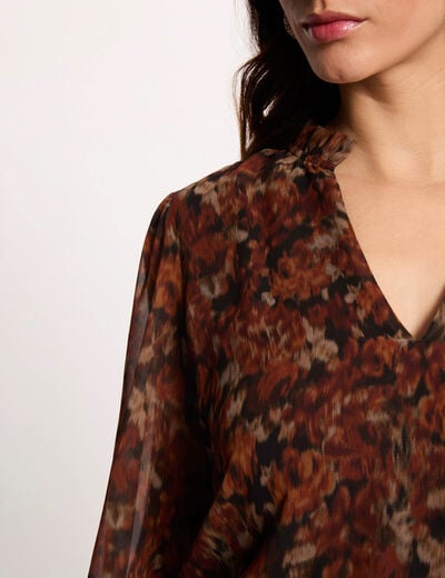 Robe courte ajust&eacute;e multicolore femme