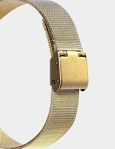 Montre classique jaune or femme