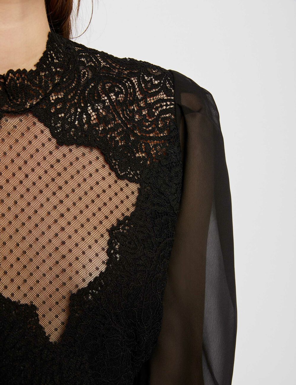 Body met kant zwart vrouw