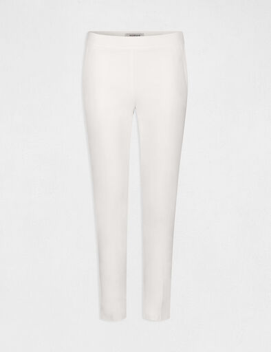 78 broek met ceintuur ivoor vrouw 7/8 broek met ceintuur ivoor vrouw
