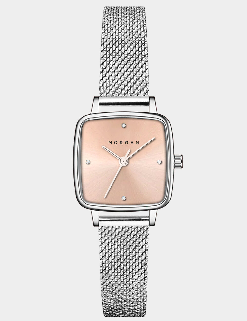 Montre classique couleur argent femme