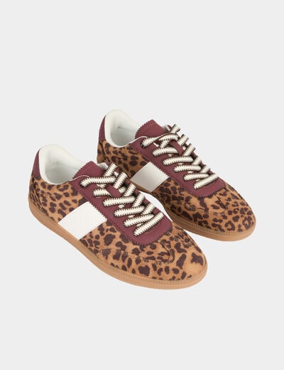 Sneaker van imitatieleer meerkleurig vrouw