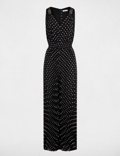 Pliss&eacute; jumpsuit meerkleurig vrouw