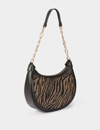 Zebra halve maantas zwart vrouw