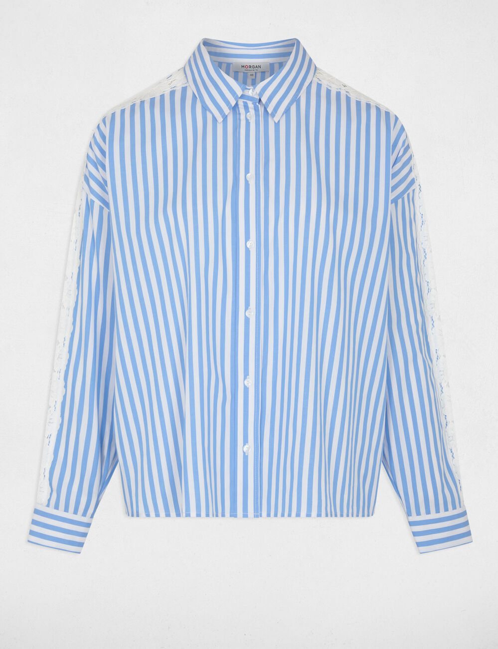 Chemise manches longues ray&eacute;e multicolore femme