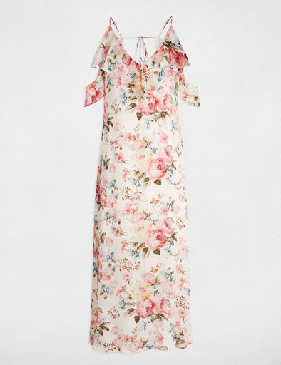 robe longue droite imprimee multicolore femme Robe longue droite imprimée multicolore femme