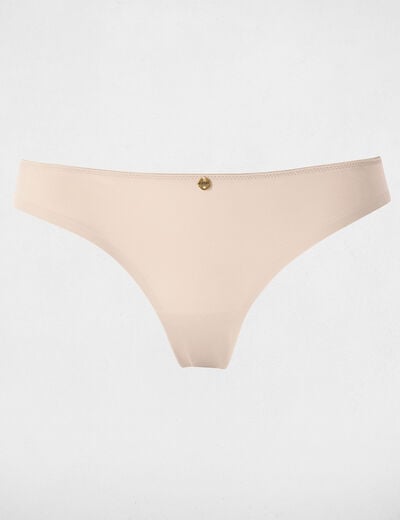 Tanga beige femme