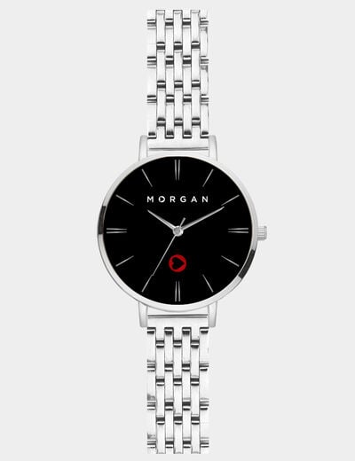 Montre couleur argent femme