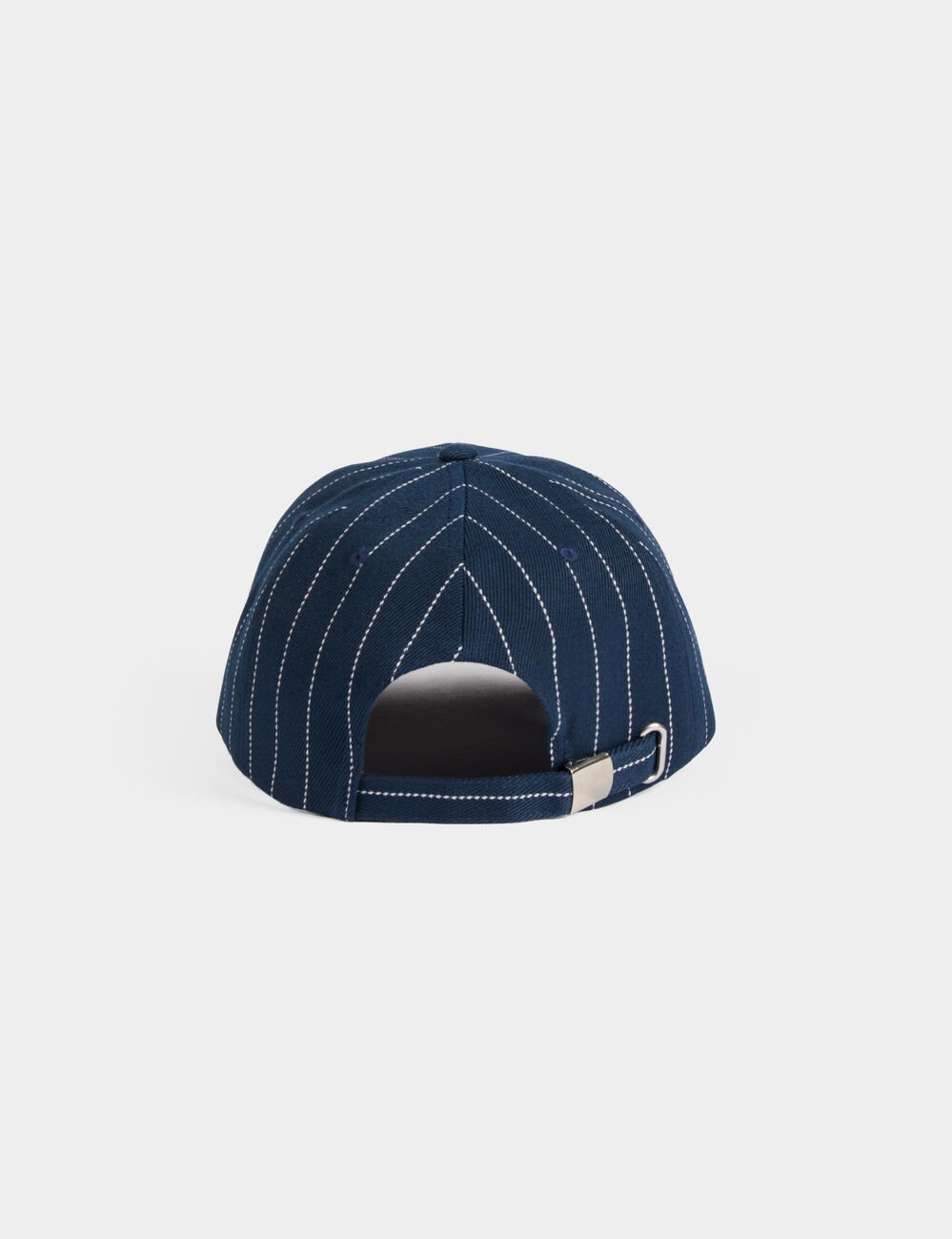 Casquette &agrave; rayures bleu marine femme