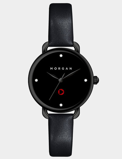 Horloge zwart vrouw