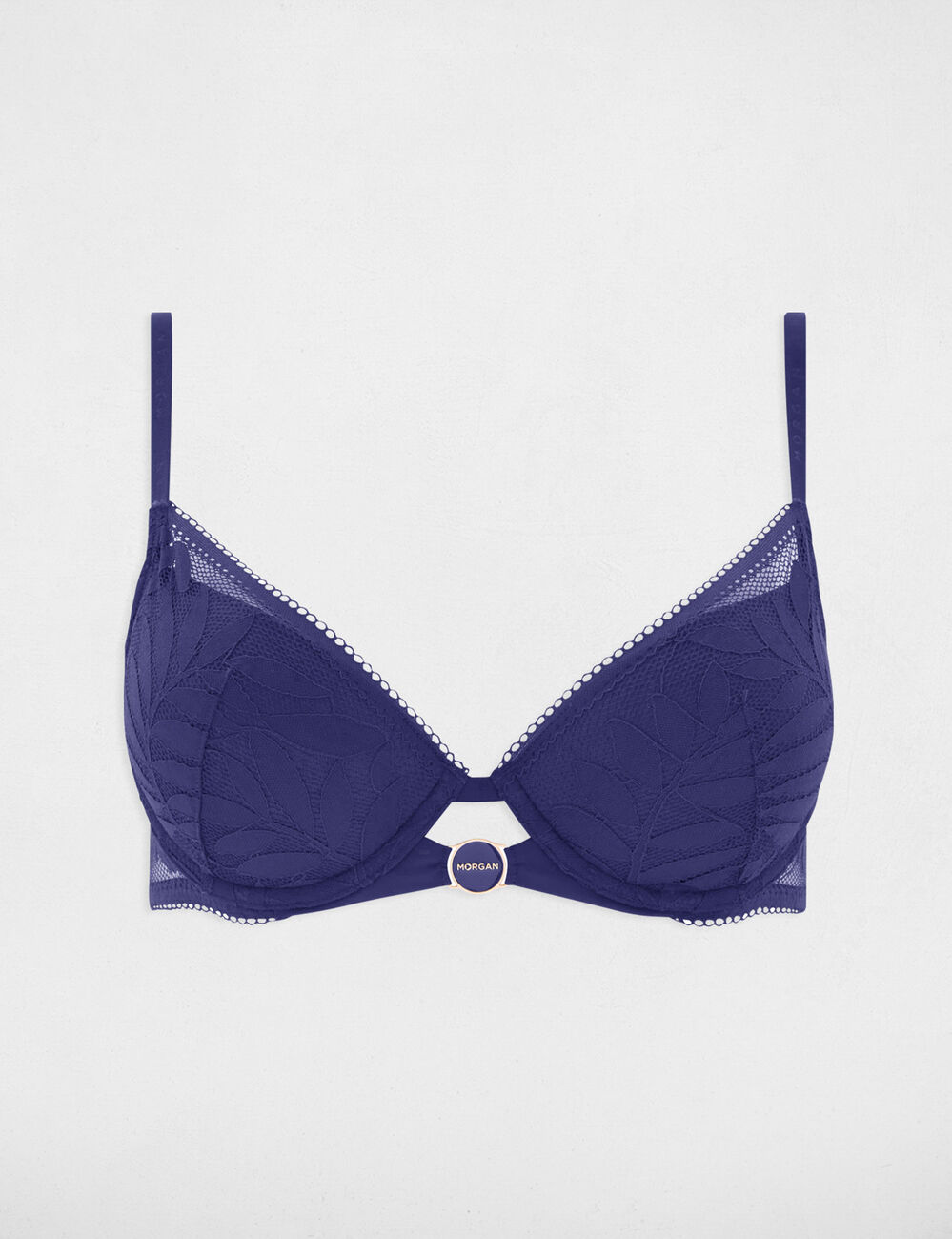 Voorgevormde beha marineblauw vrouw